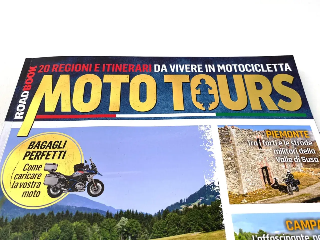 Roadbook "Moto Tours" per scoprire l'Italia in moto: itinerari, bagagli perfetti e avventure tra i forti del Piemonte.